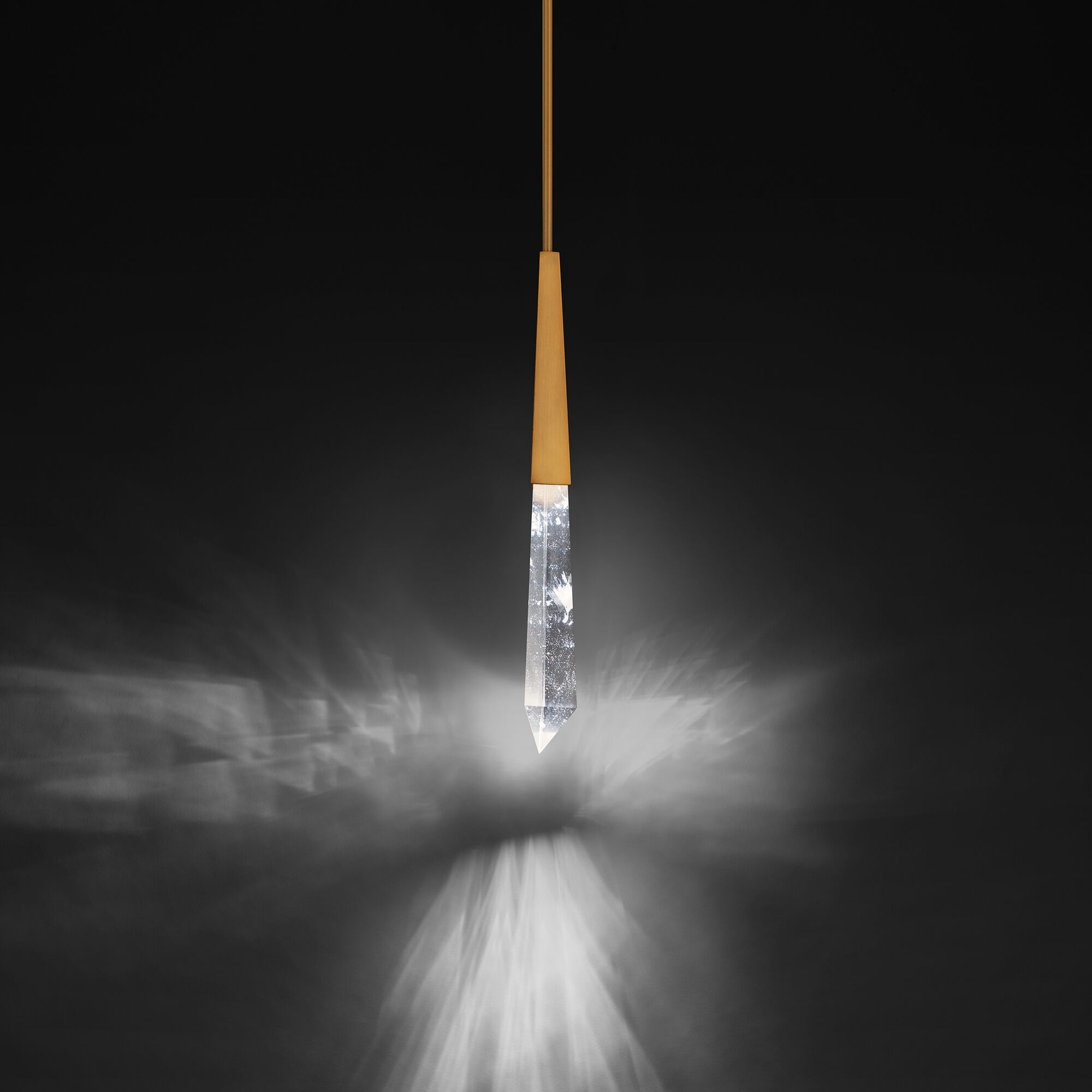 Beyond Solitude LED 6.5 inch Aged Brass Mini Pendant Ceiling Light