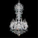Olde World 14 Light Polished Silver Chandelier Ceiling Light in Heritage
