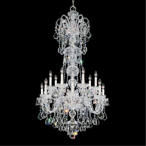 Olde World 14 Light Polished Silver Chandelier Ceiling Light in Heritage