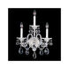 Sterling 3 Light 7.5 inch Polished Silver Wall Sconce Wall Light in Swarovski