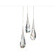 Beyond Hibiscus LED 12 inch Polished Nickel Multi-Light Pendant Ceiling Light, Beyond