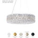 Sarella 12 Light Black Pendant Ceiling Light in Radiance