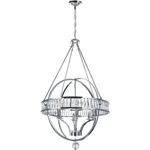 Arkansas 6 Light 30 inch Chrome Chandelier Ceiling Light