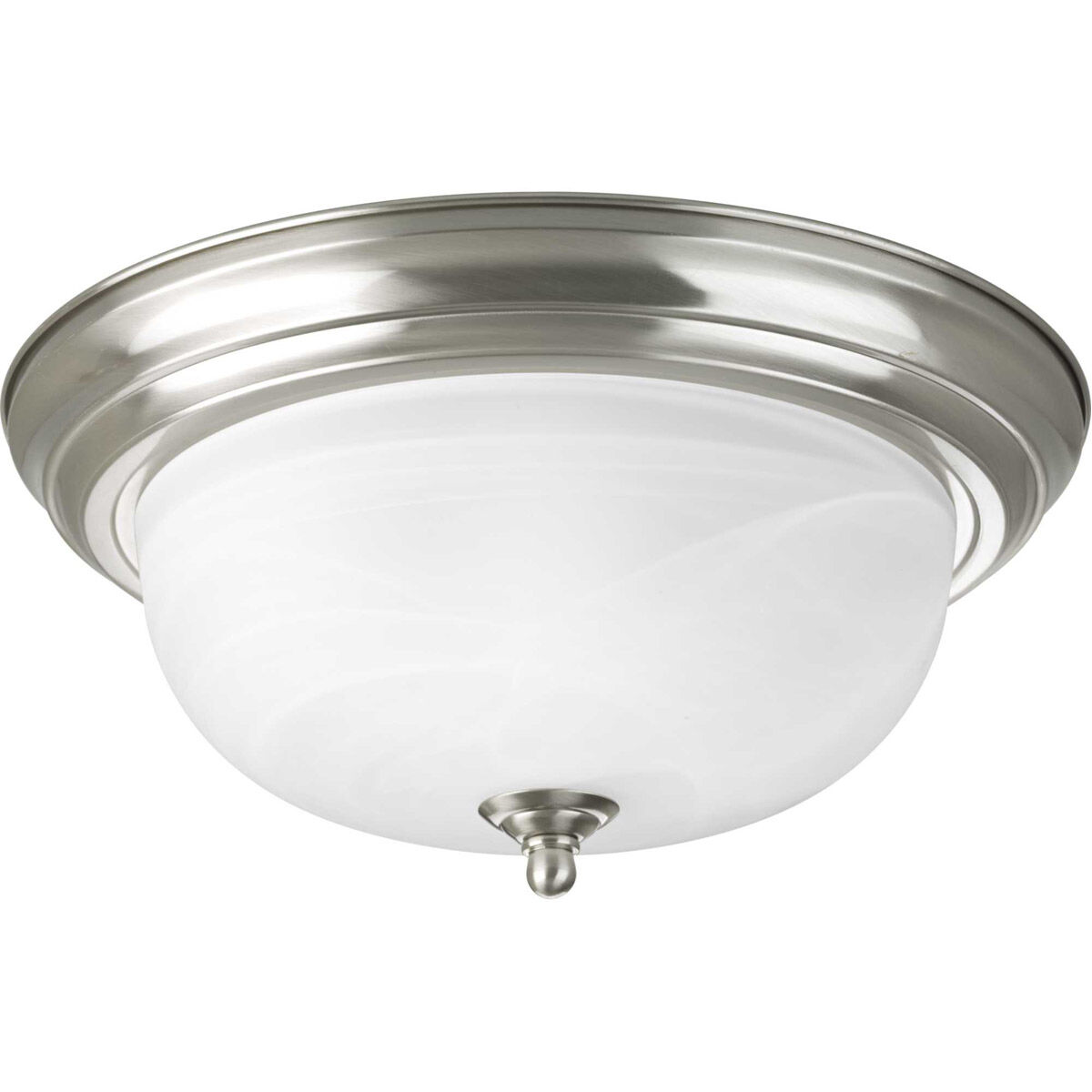 Adelmo 2 Light 13.25 inch Brushed Nickel Flush Mount Ceiling Light