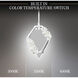 Forever Embelish LED 4.5 inch Polished Chrome with White Rope Mini-Pendant Ceiling Light, White Rope
