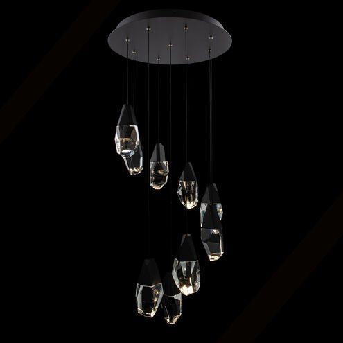 Martini LED 17 inch Black Multi-Light Pendant Ceiling Light in Optic, Beyond