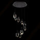 Martini LED 17 inch Black Multi-Light Pendant Ceiling Light in Optic, Beyond