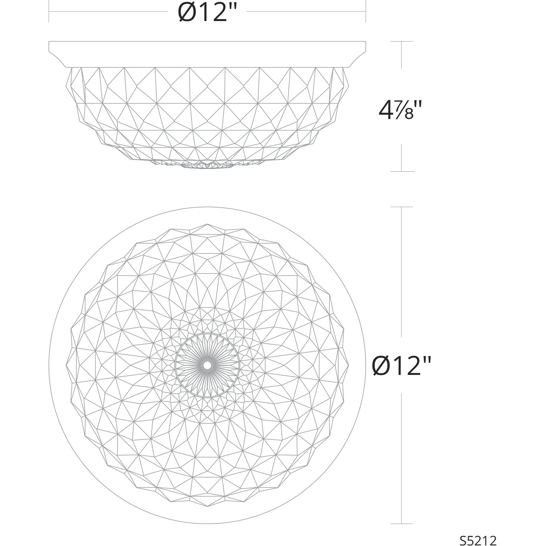 Genoa LED 12 inch Polished Chrome Flush Mount Ceiling Light, Schonbek Signature