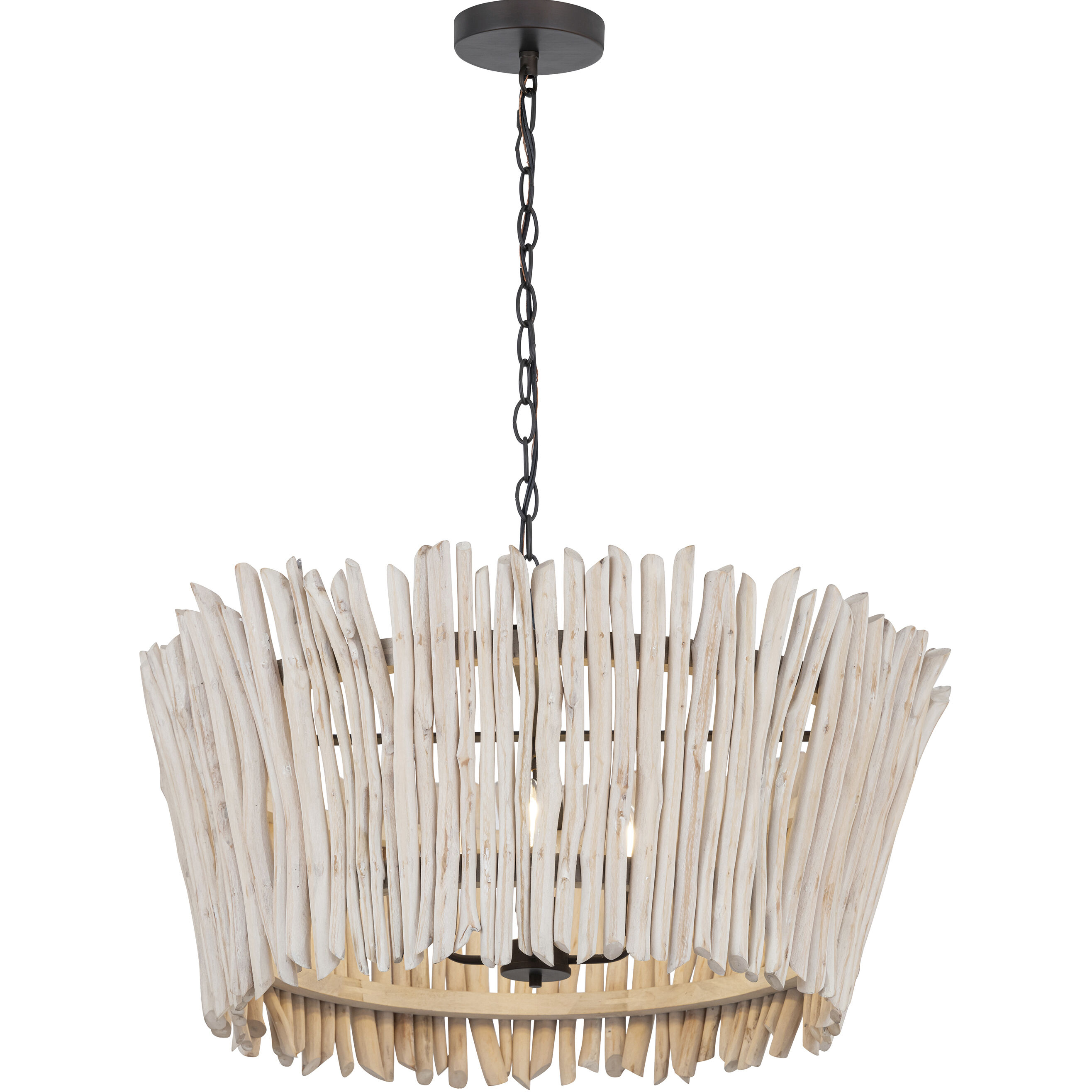 Baywood 4 Light 30 inch Textured Bronze Chandelier Ceiling Light