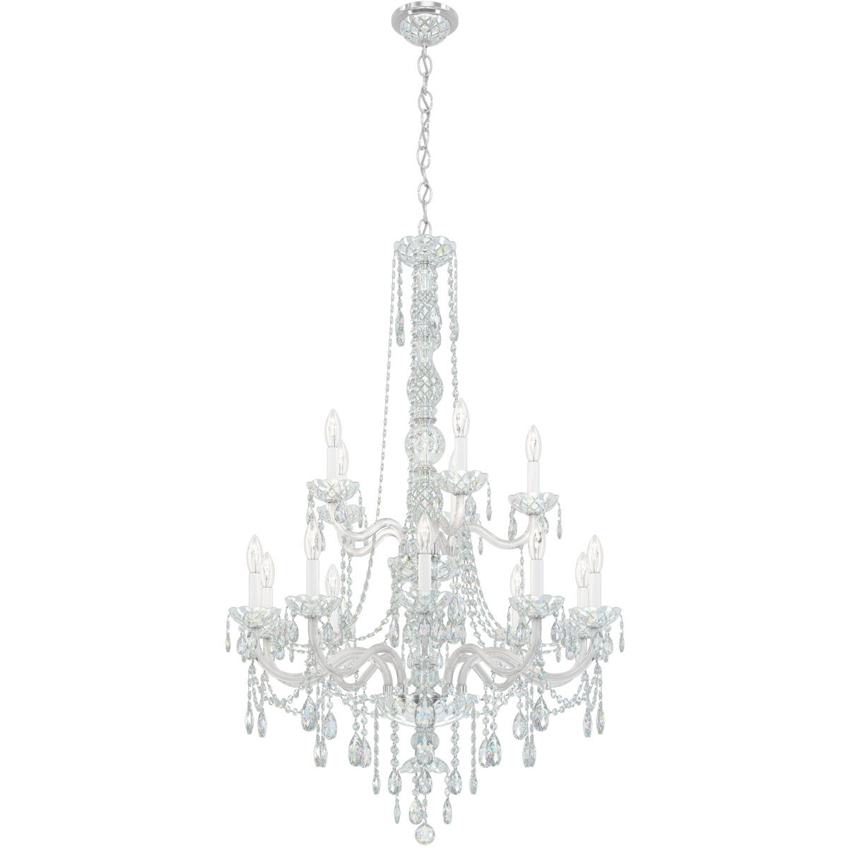 Arlington 15 Light 32 inch Polished Silver Chandelier Ceiling Light