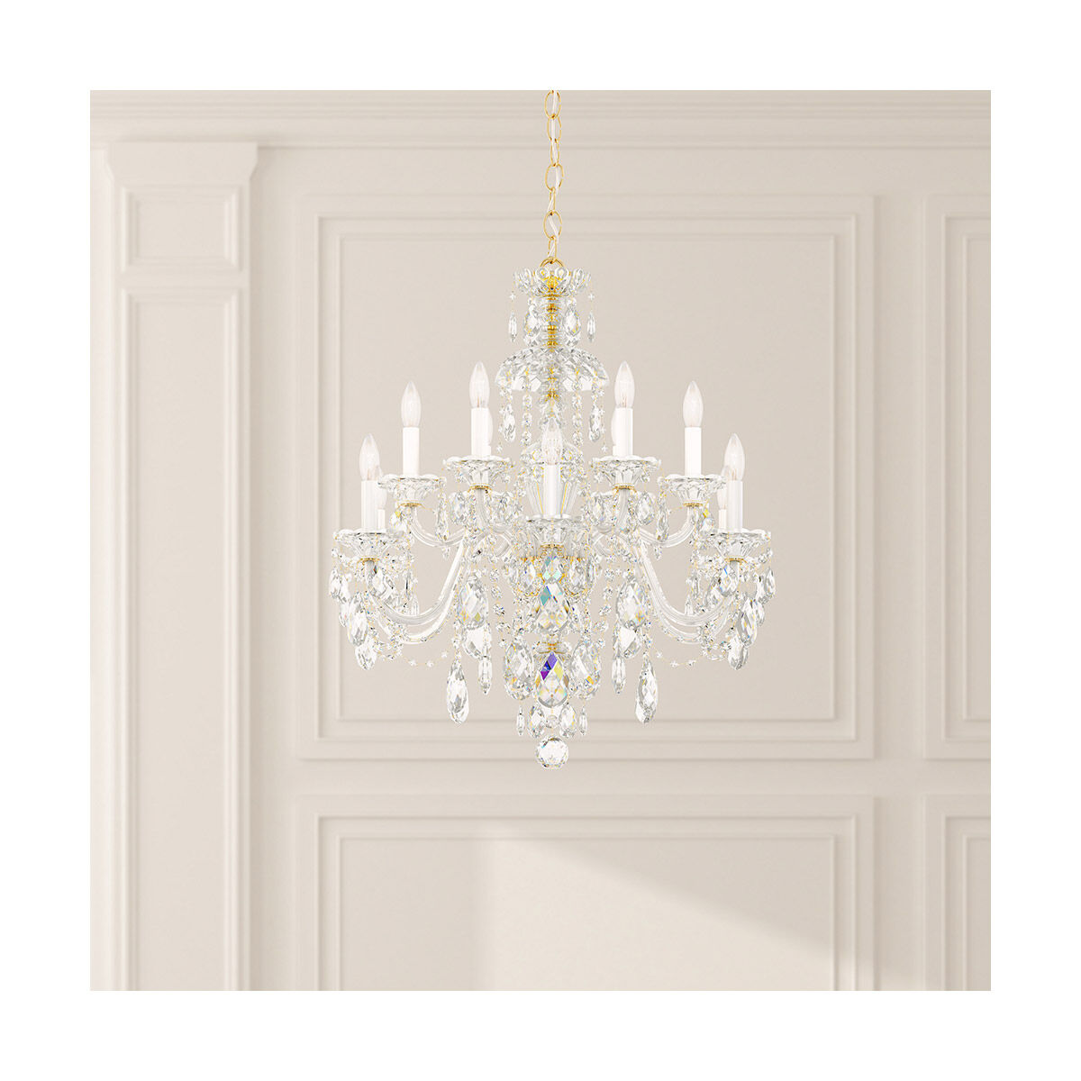 Sterling 12 Light 29 inch Aurelia Chandelier Ceiling Light in Heritage