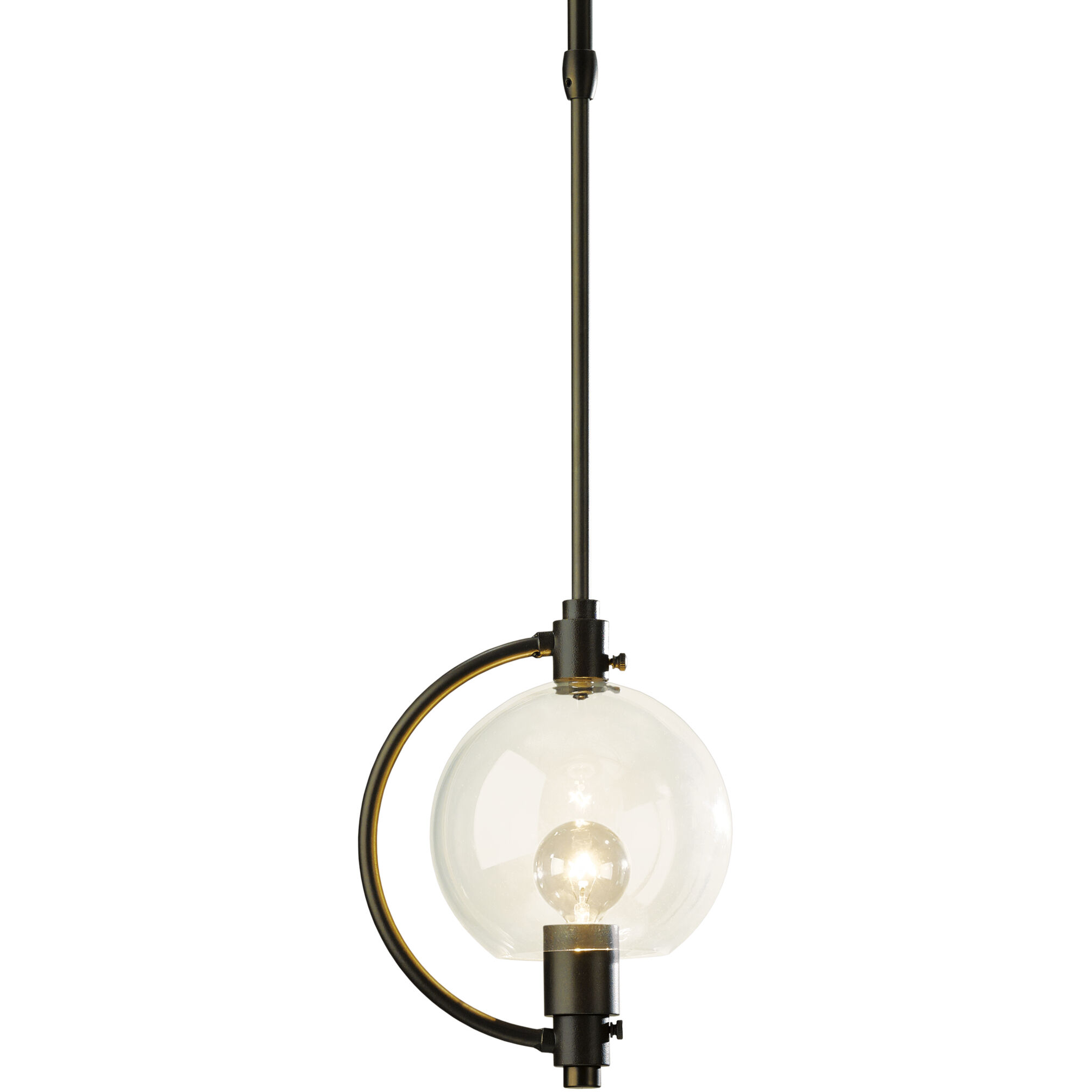 Pluto 1 Light 6 inch Dark Smoke Mini Pendant Ceiling Light - Open Box