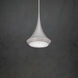 Verita LED 8 inch Soft Silver Mini Pendant Ceiling Light in Antique Silver, Schonbek Signature