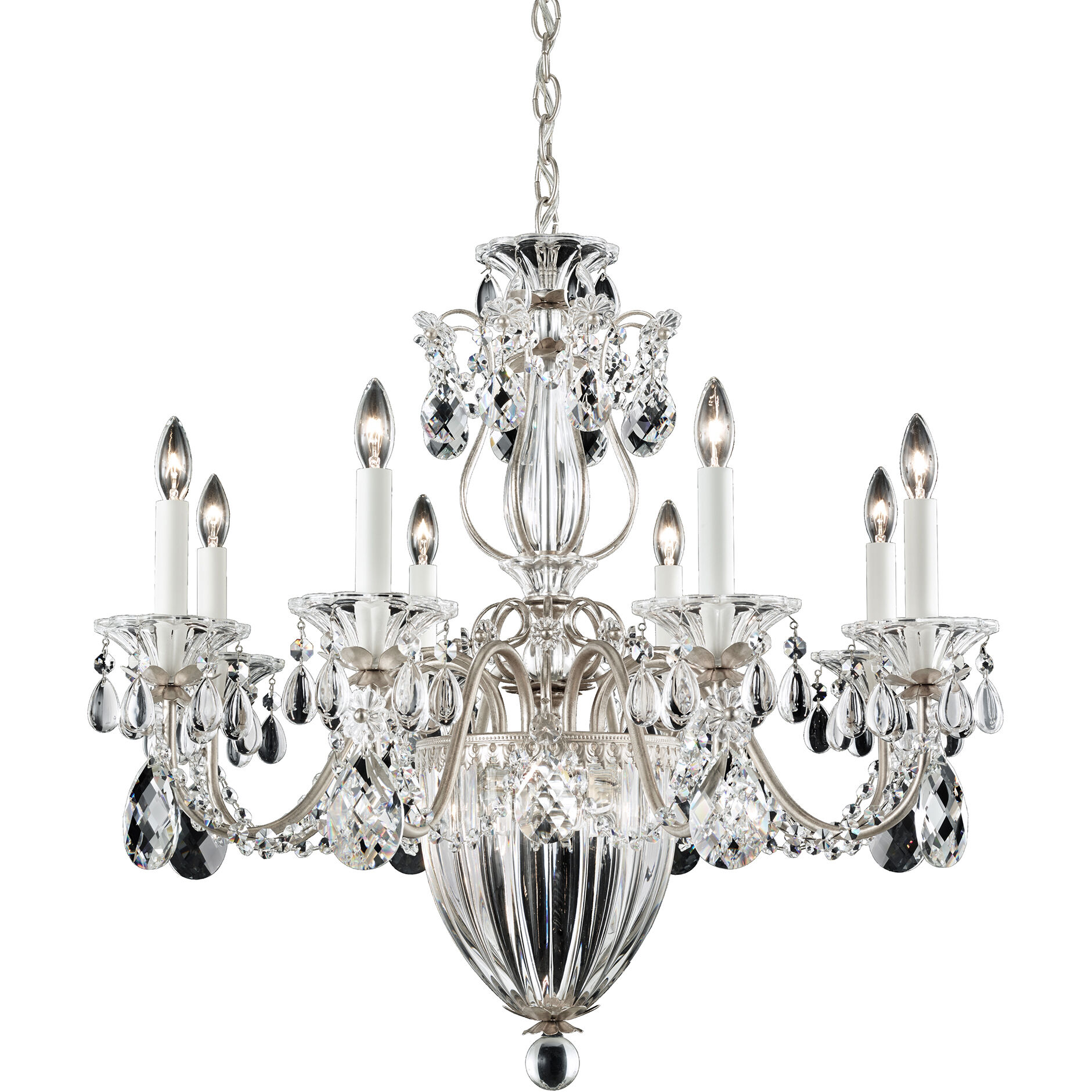Bagatelle 11 Light 26.5 inch Antique Silver Chandelier Ceiling Light
