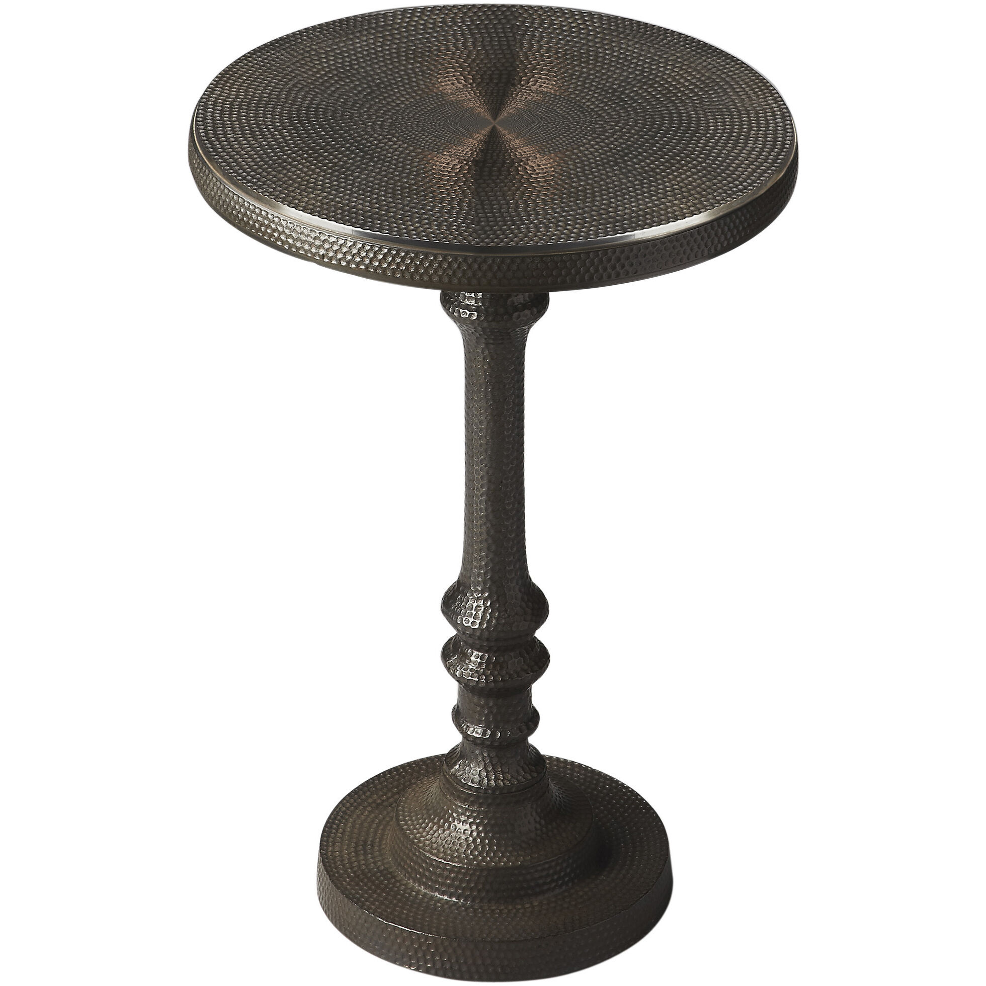 Tanya Metal 24 X 16 inch Metalworks Accent Table, Pedestal