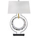 Forever Serenity 29.6 inch 7.00 watt Polished Chrome Table Lamp Portable Light in Gold Rope, Gold Rope