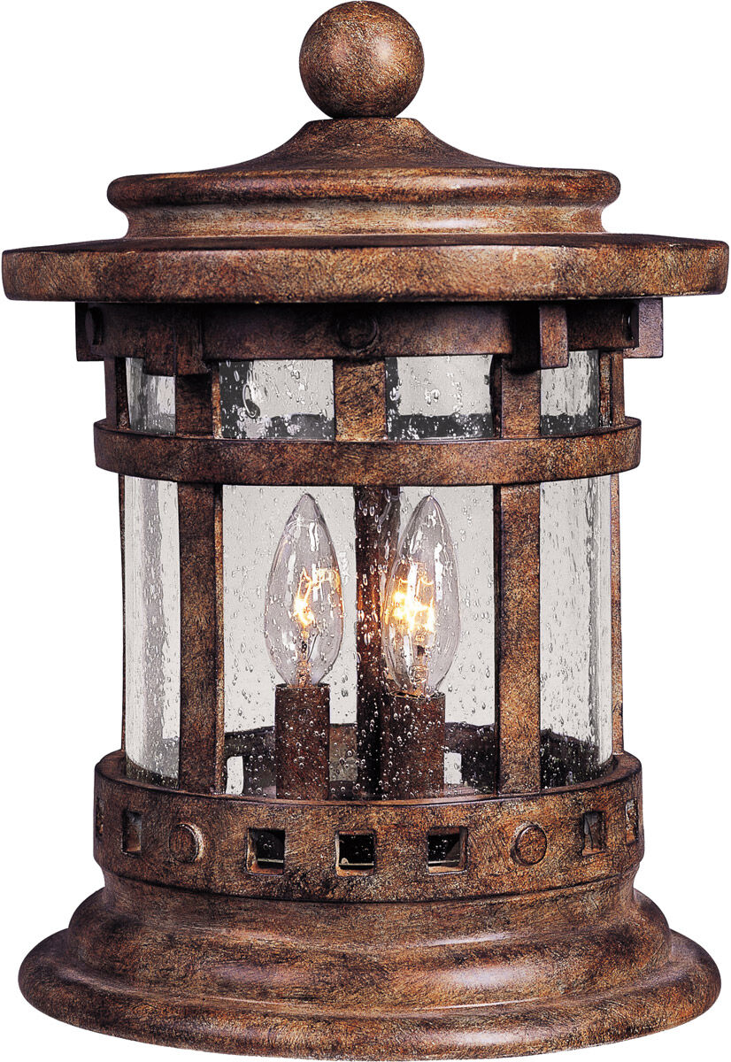 Santa Barbara VX 15 inch 40 watt Sienna Outdoor Deck Lantern