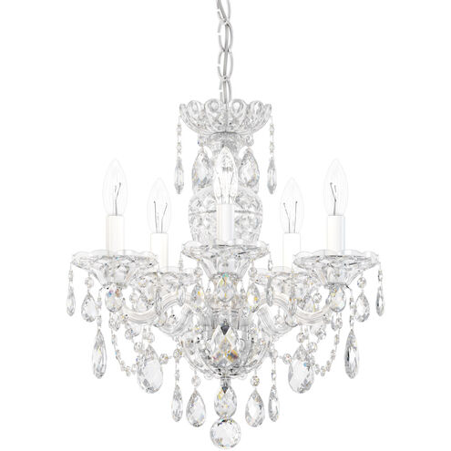 Sterling 5 Light 16 inch Polished Silver Chandelier Ceiling Light in Swarovski