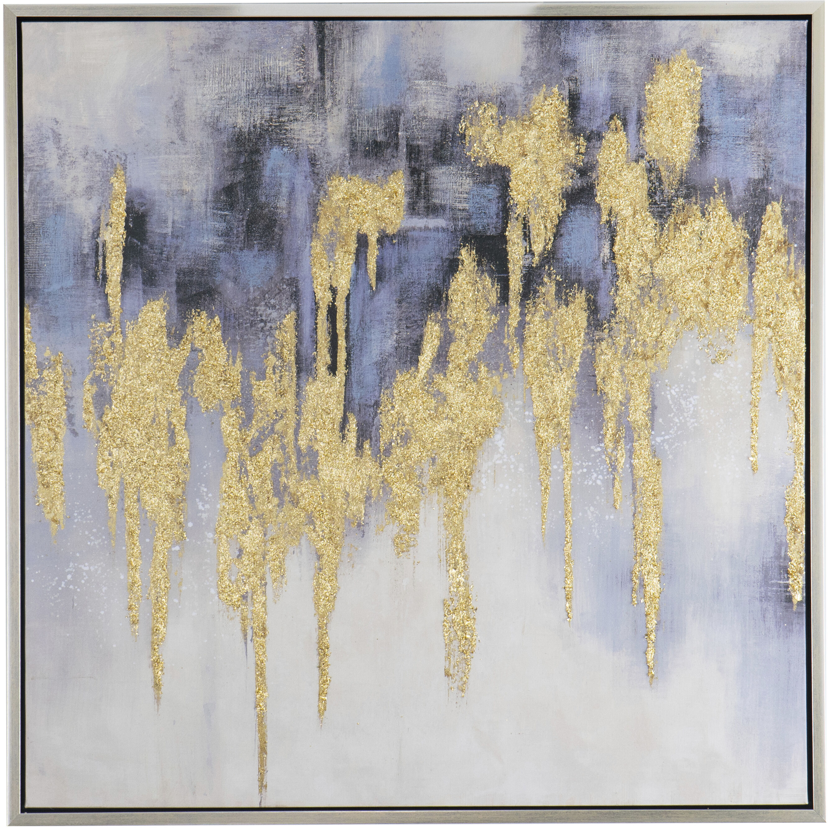 Anita Gray/Gold/Blue Wall Art
