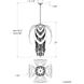 Forever Starfall LED 22 inch Black Pendant Ceiling Light