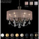 Vesca 6 Light Heirloom Gold Chandelier Ceiling Light in White, Radiance