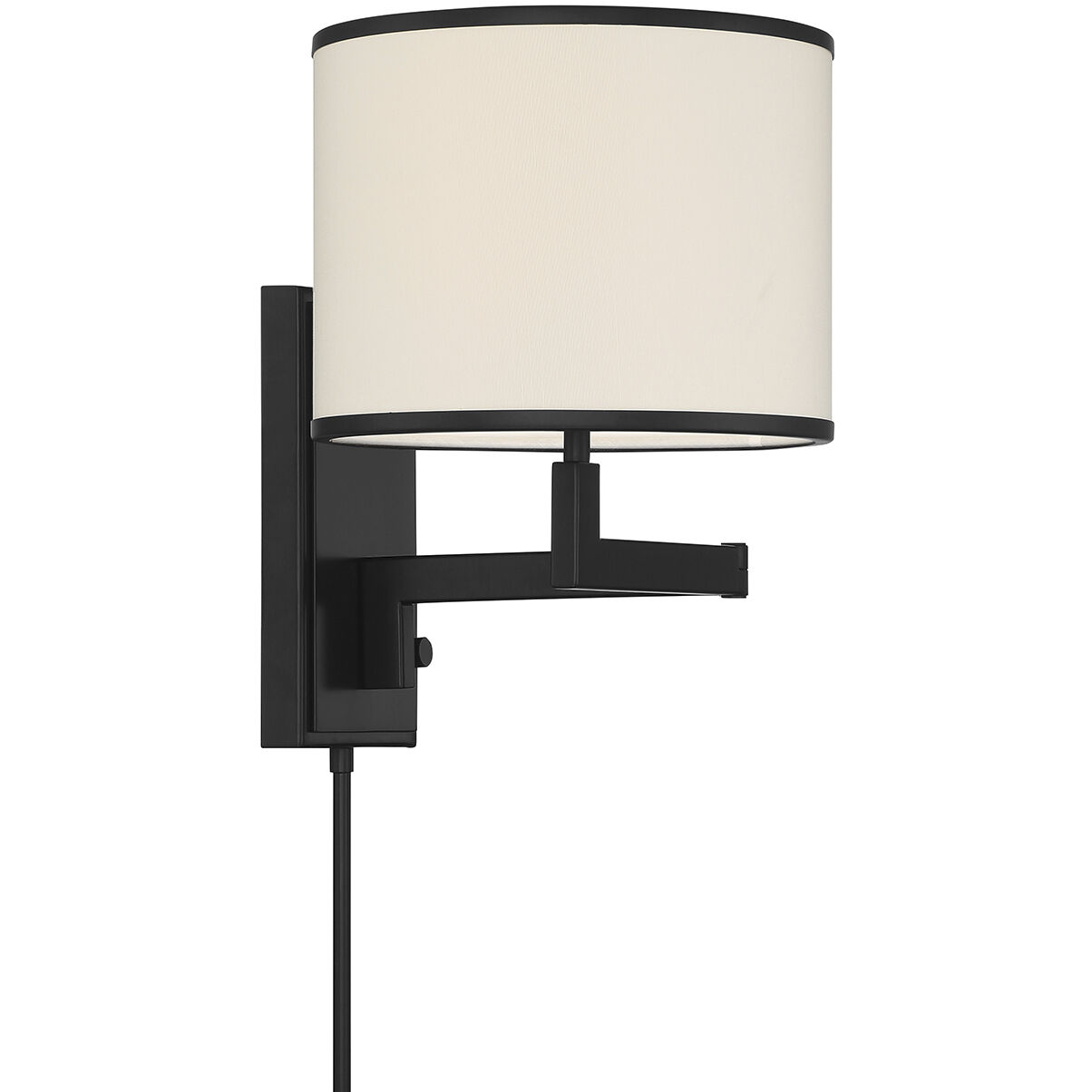 Madison 21.25 inch 60.00 watt Matte Black Task Sconce Wall Light