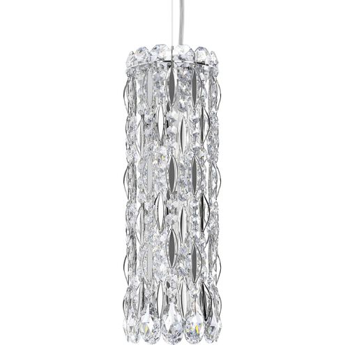 Sarella 3 Light Polished Stainless Steel Mini Pendant Ceiling Light in Radiance