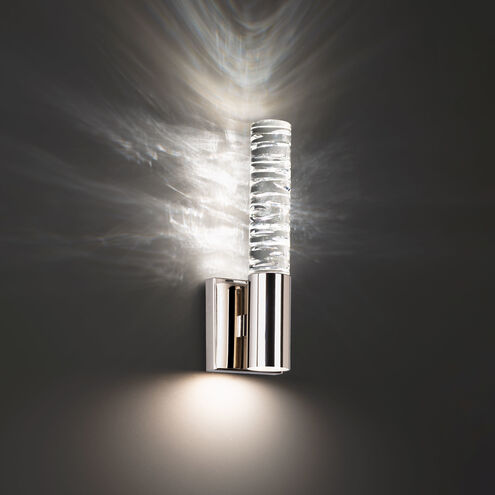 Cru LED 4 inch Polished Nickel ADA Wall Sconce Wall Light, Beyond