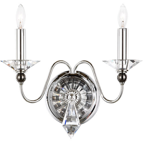 Jasmine 2 Light 6 inch Silver Wall Bracket Wall Light