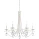 Vesca 6 Light 33 inch White Chandelier Ceiling Light in Heritage
