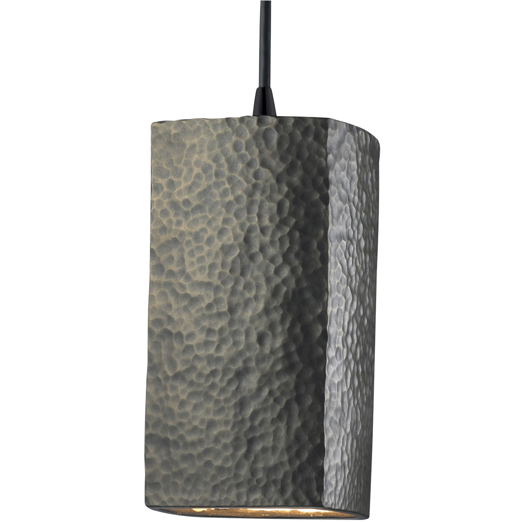 Radiance Collection 1 Light 5.5 inch Matte Black and Hammered Brass and Black Pendant Ceiling Light