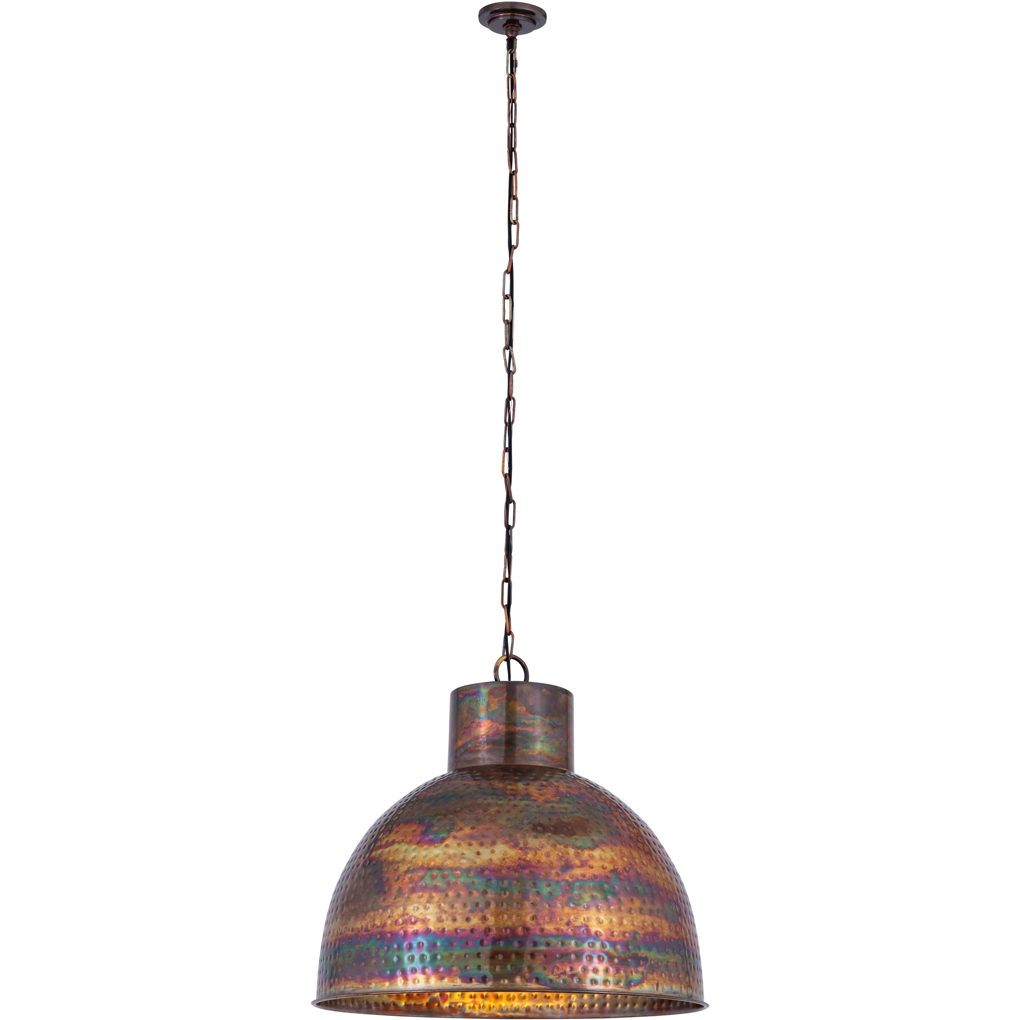 Charita 3 Light 24 inch Burnt Copper Pendant Ceiling Light