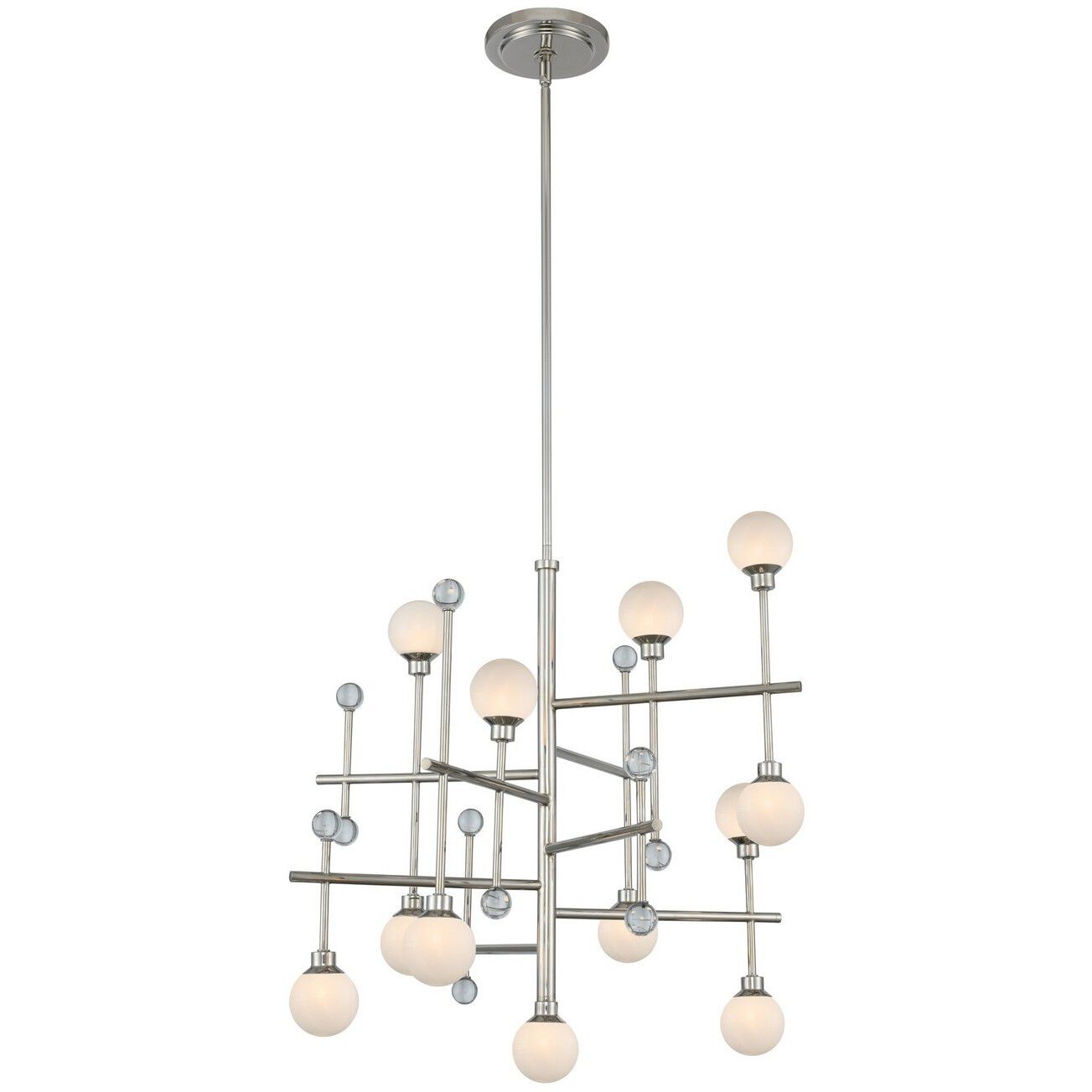 Mercer LED 24 inch Polished Nickel Chandelier Ceiling Light