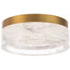 Beyond Melange LED 8 inch Aged Brass Flush Mount Ceiling Light, Beyond