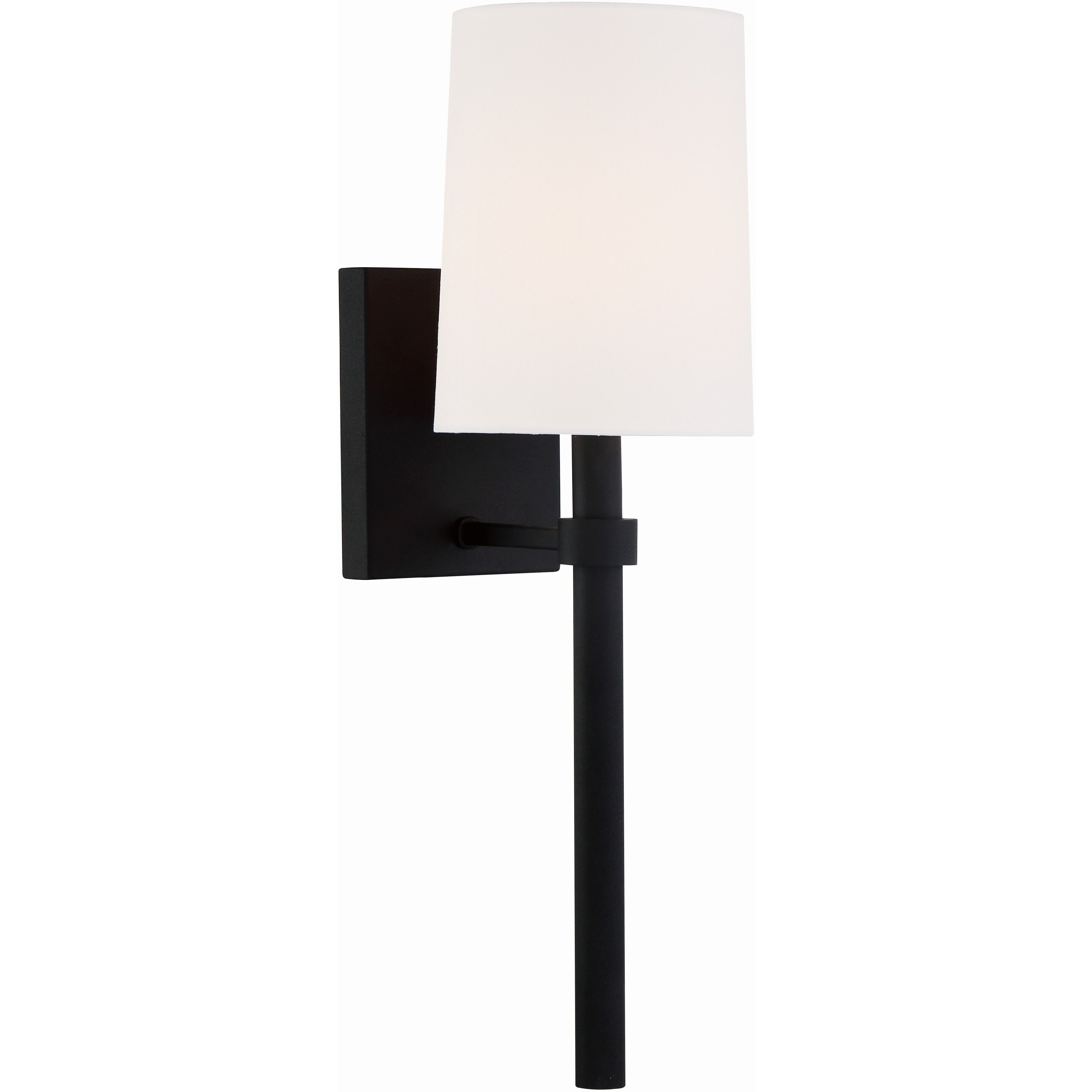 Bromley Bath Sconce Wall Light in Black Forged