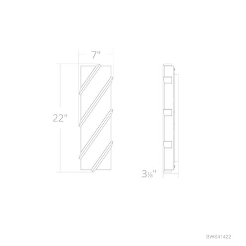 Beyond Barra LED 3 inch Black ADA Wall Sconce Wall Light