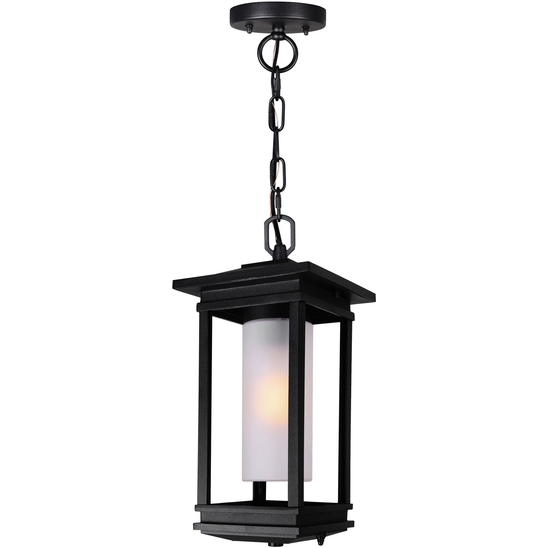 Granville 1 Light 6.9 inch Black Outdoor Hanging Light