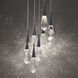 Beyond Hibiscus LED 17 inch Black Multi-Light Pendant Ceiling Light, Beyond