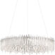 Chatter 18 Light Polished Stainless Steel Pendant Ceiling Light in Spectra