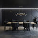 Beyond Solitude LED 59.6 inch Antique Nickel Linear Pendant Ceiling Light
