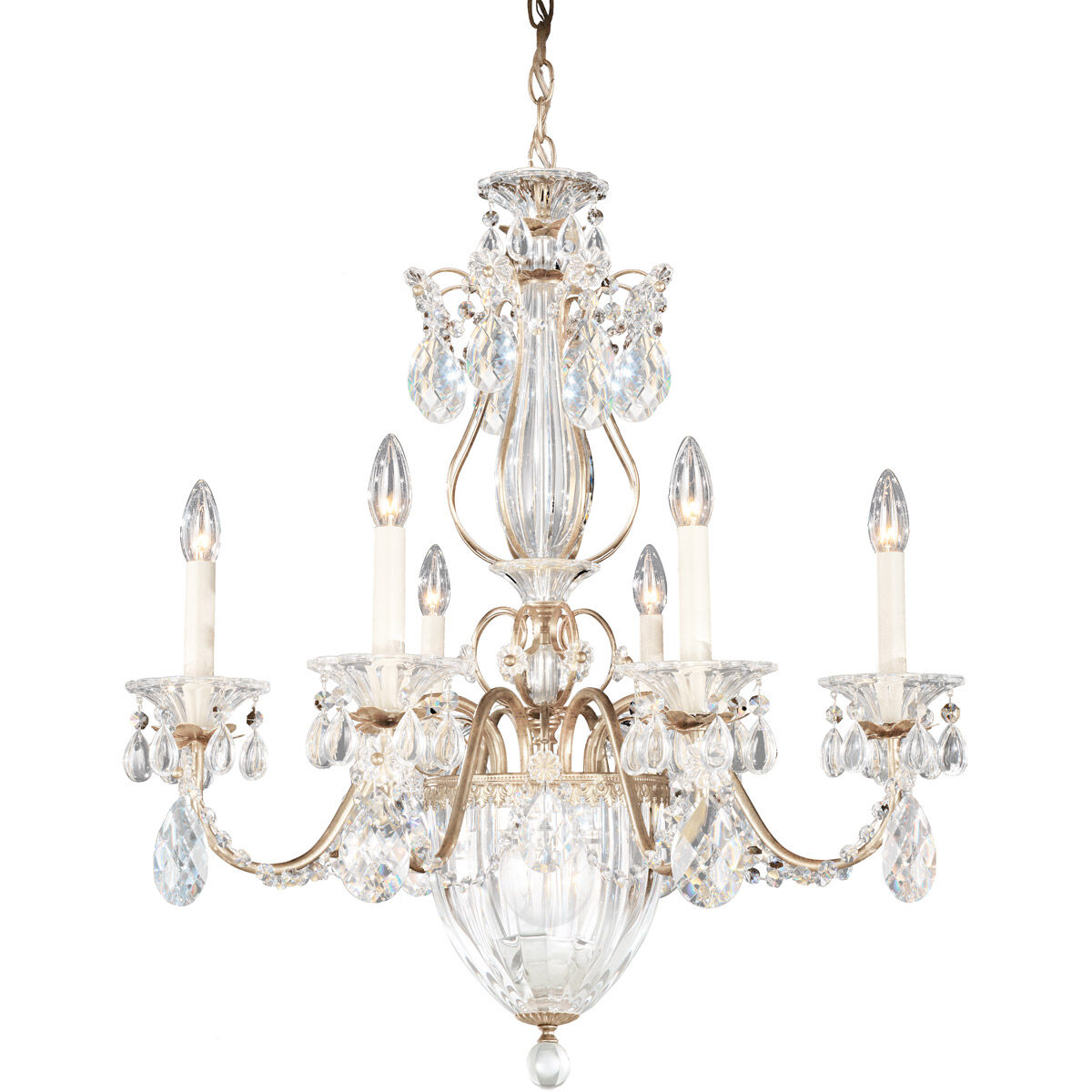 Bagatelle 7 Light 21 inch Antique Silver Chandelier Ceiling Light in Bagatelle Spectra