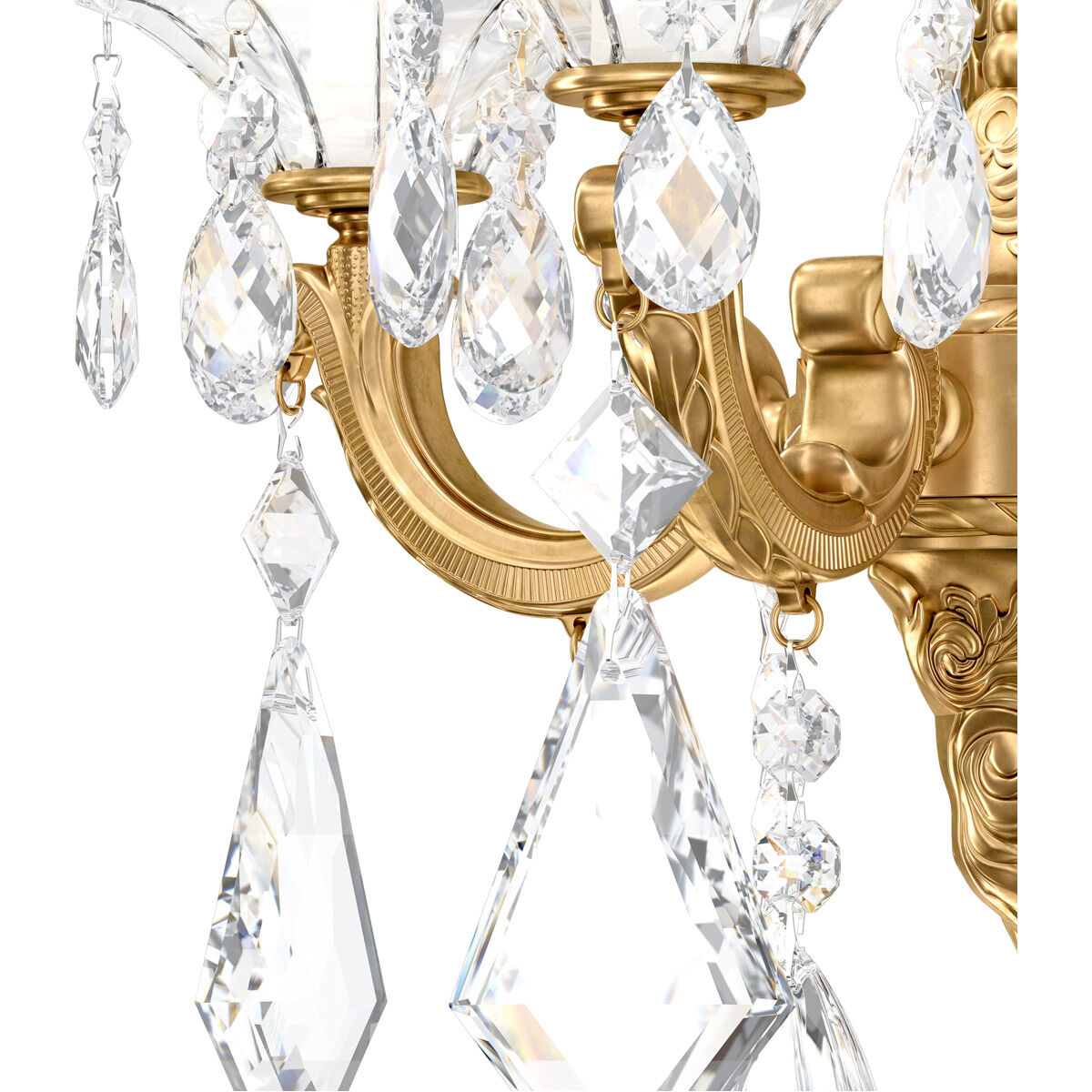 La Scala 2 Light 7 inch Heirloom Gold Wall Sconce Wall Light in Spectra 