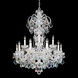 Olde World 15 Light Polished Silver Chandelier Ceiling Light in Heritage