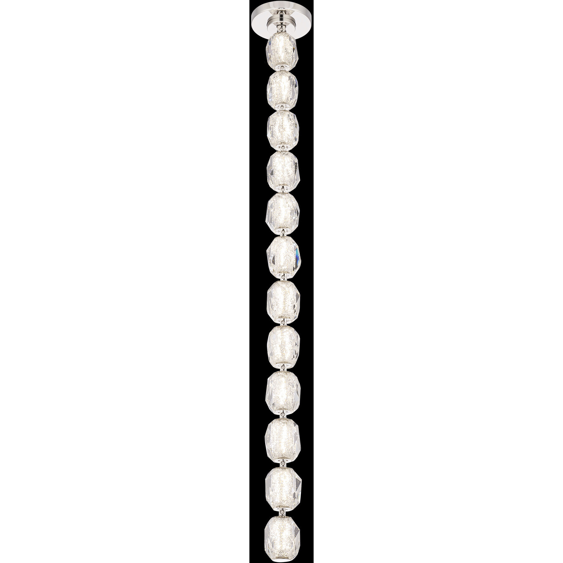 Forever Seduction LED 44.5 inch Polished Nickel Modular Pendant Ceiling Light, Remote Driver