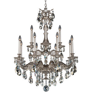 Milano 12 Light 31 inch French Gold Chandelier Ceiling Light in Cast French Gold, Milano Spectra