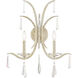 Signature Tinsley 2 Light 8 inch White Gold Wall Sconce Wall Light