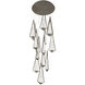 Beyond Devotion LED 23 inch Satin Nickel Multi-Light Pendant Ceiling Light
