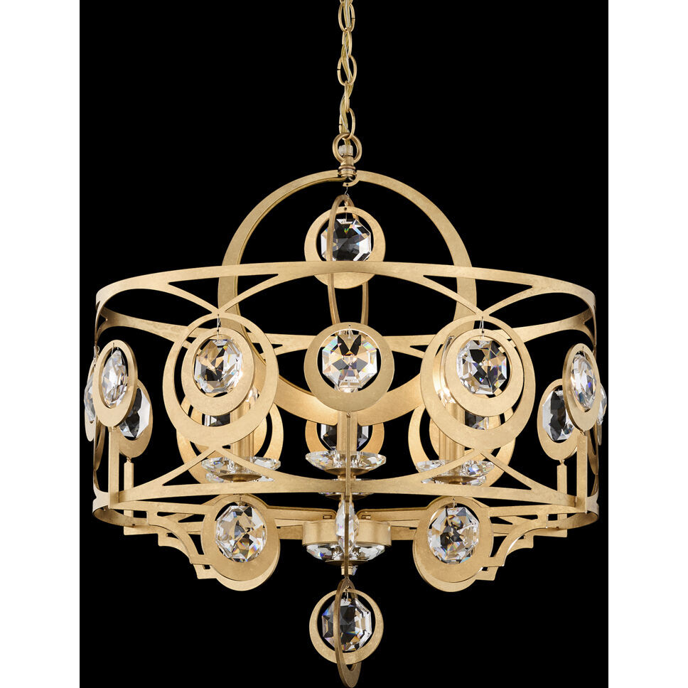 Signature Gwendolynn 6 Light 25 inch French Gold Chandelier Ceiling Light