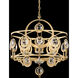 Signature Gwendolynn 6 Light 25 inch French Gold Chandelier Ceiling Light