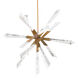 Solitude LED 35.5 inch Aged Brass Pendant Ceiling Light, Beyond
